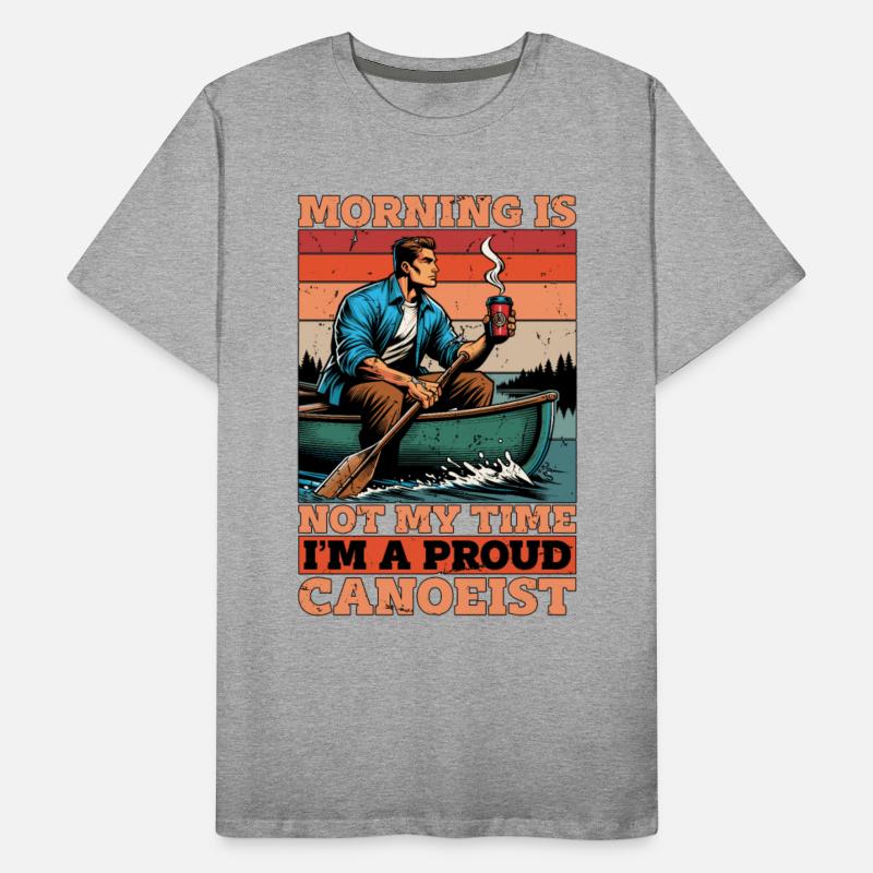 Canoeing Morning Is Not My Time Boating Canoeist