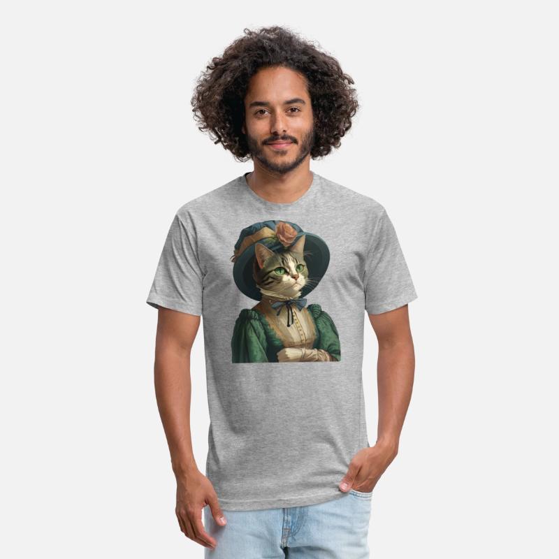 Cat Dressed in Emerald Gown