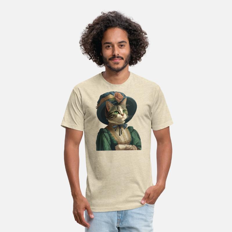 Cat Dressed in Emerald Gown