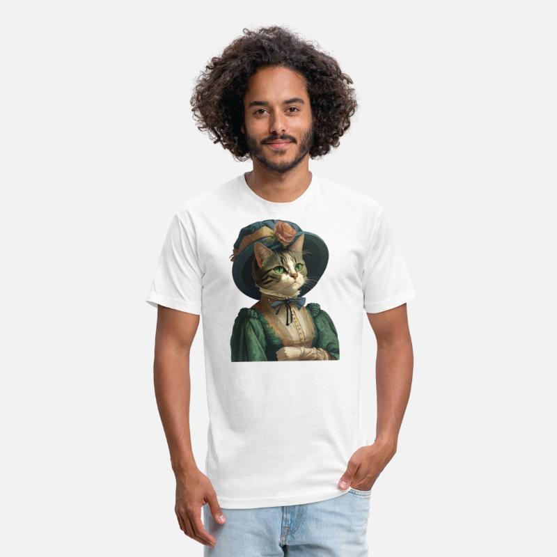 Cat Dressed in Emerald Gown