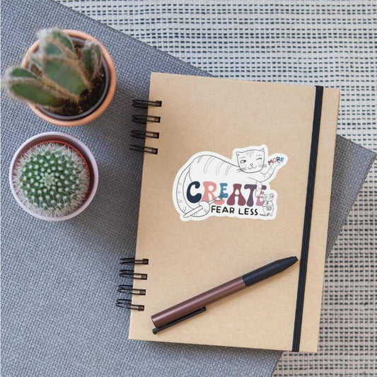 Cat Illustration Create more fear less