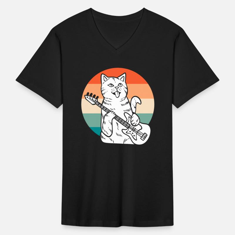 Cat Playing Bass Guitar Guitar Player