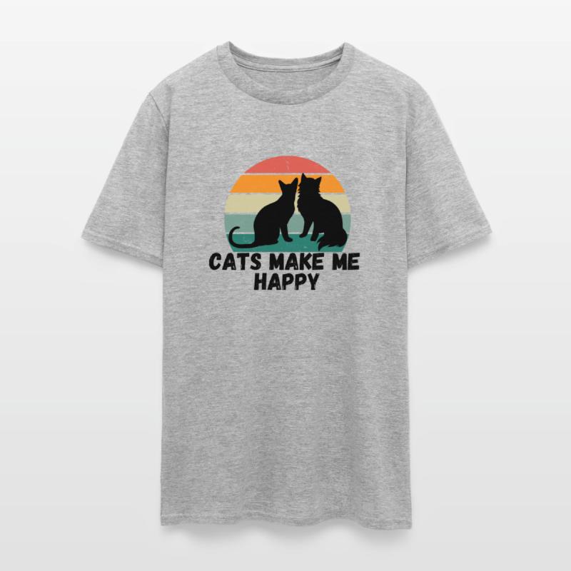 Cats make me happy funny design