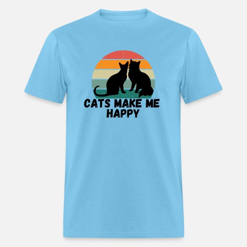Cats make me happy funny design