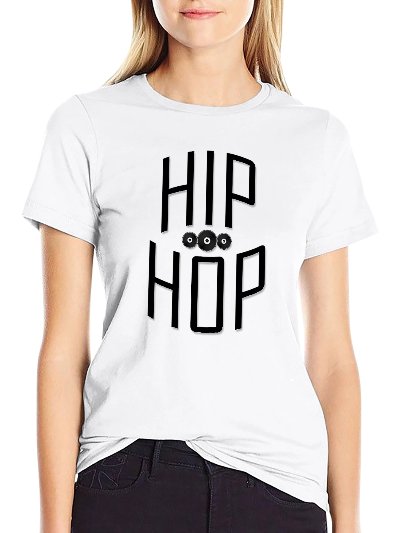 Hip Hop Graphic Tee - Classic Black