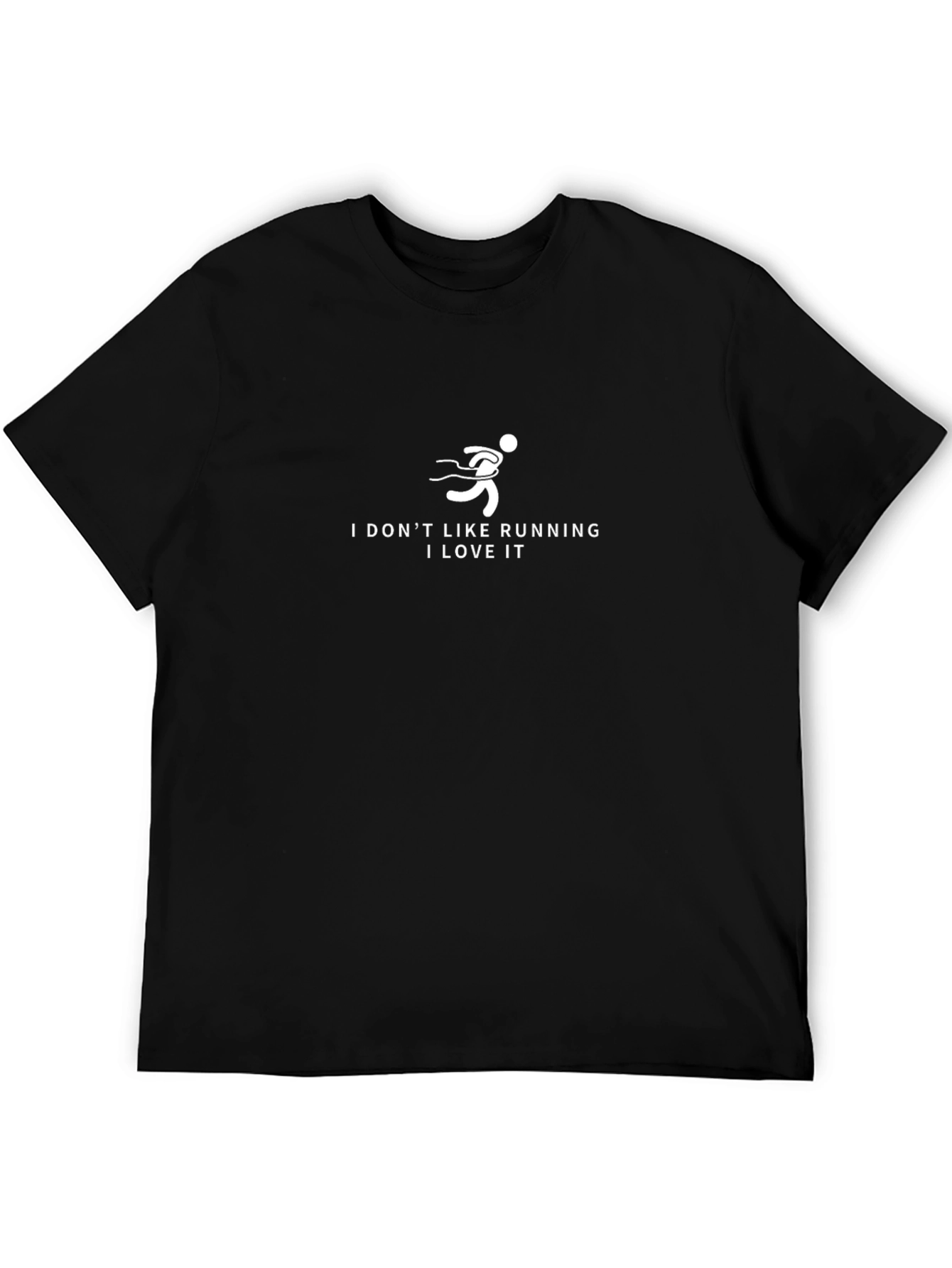 Runner Graphic Tee - I Love Running Black T-Shirt
