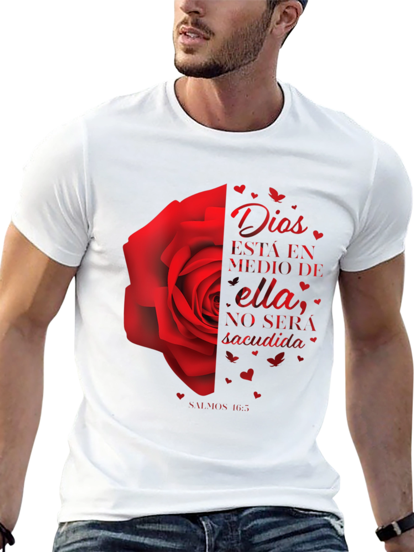 Dios Rose Graphic Tee - Christian Inspired T-Shirt