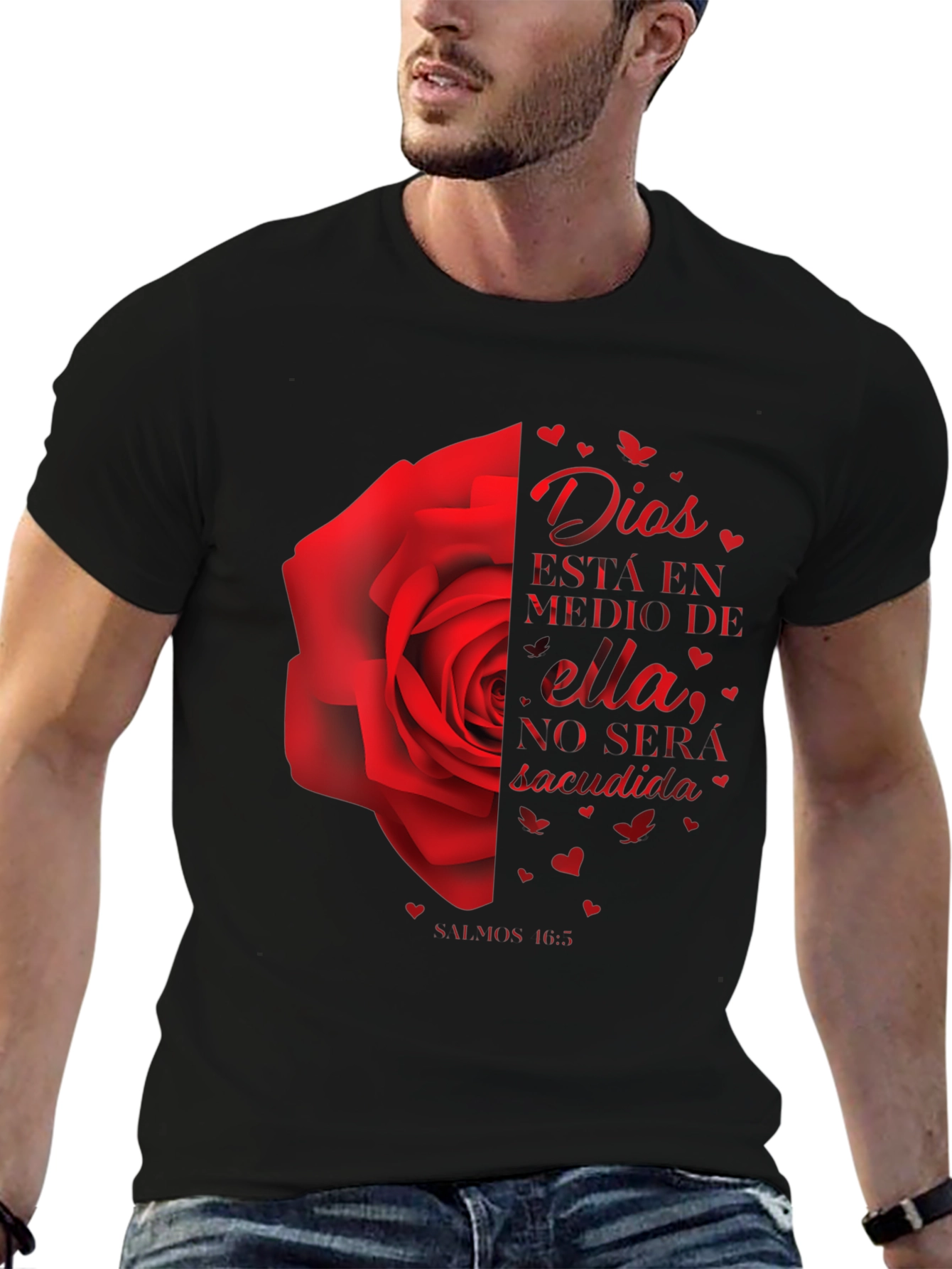 Dios Rose Graphic Tee - Christian Inspired T-Shirt