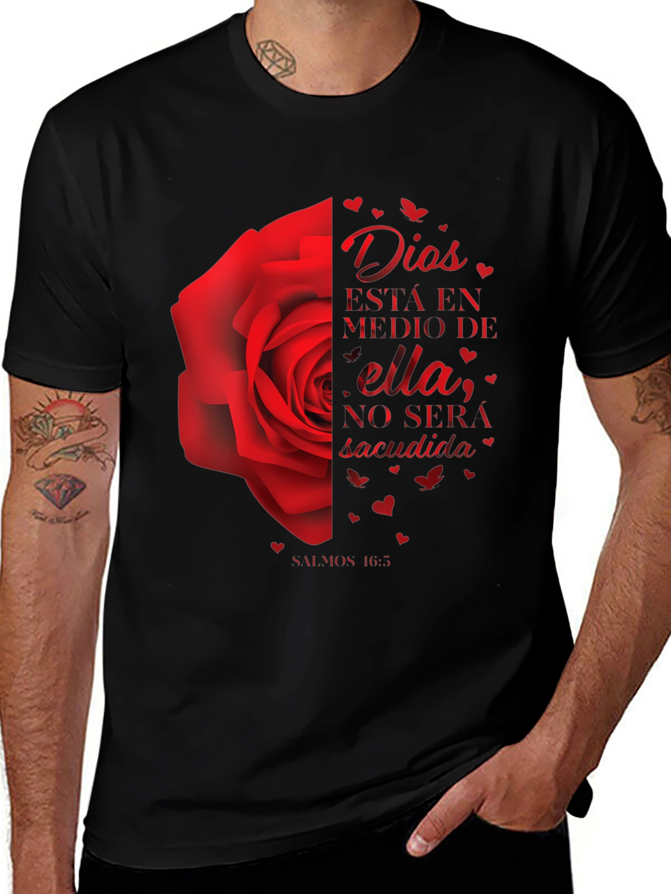 Dios Rose Graphic Tee - Christian Inspired T-Shirt