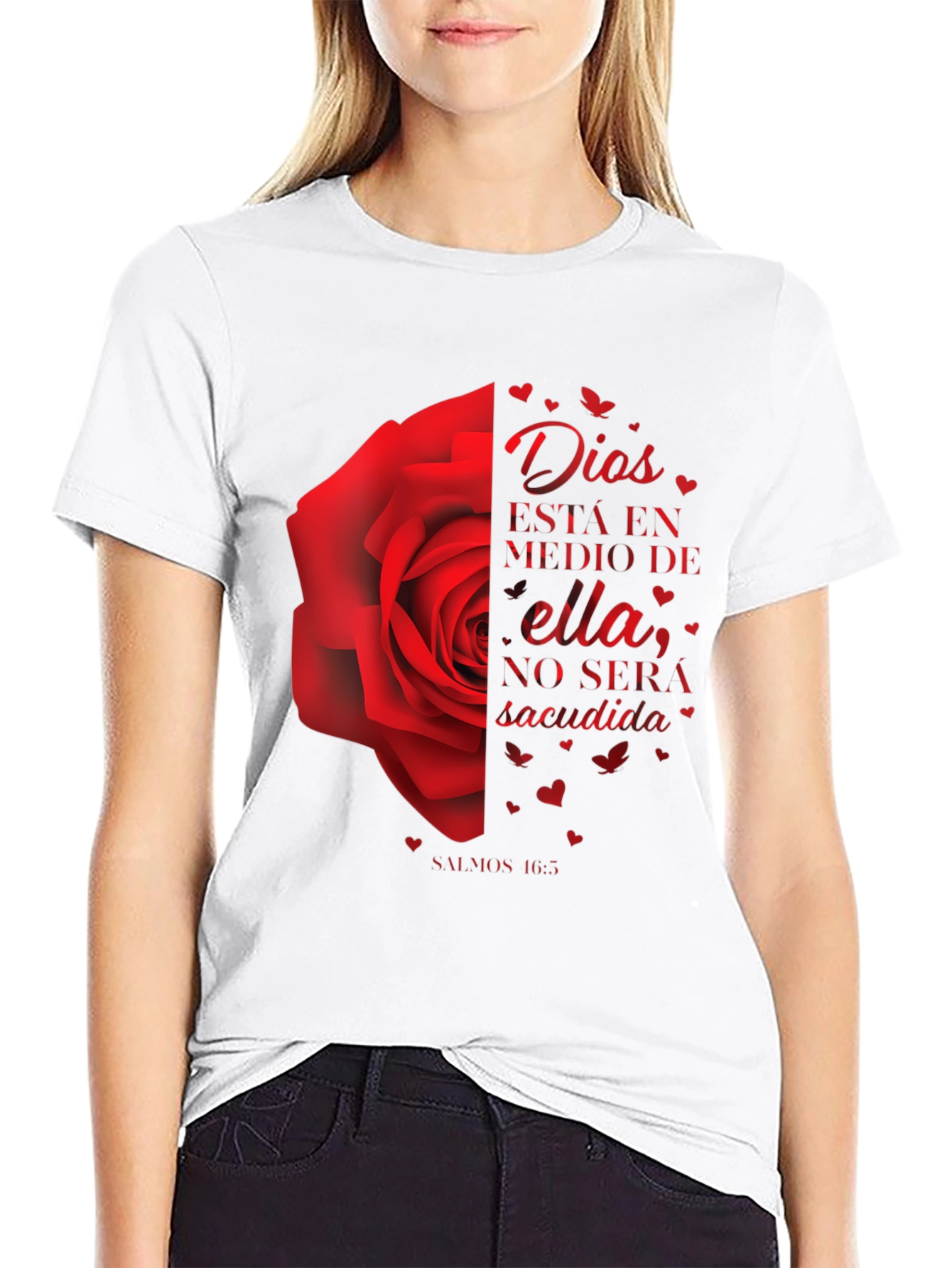 Dios Rose Graphic Tee - Christian Inspired T-Shirt