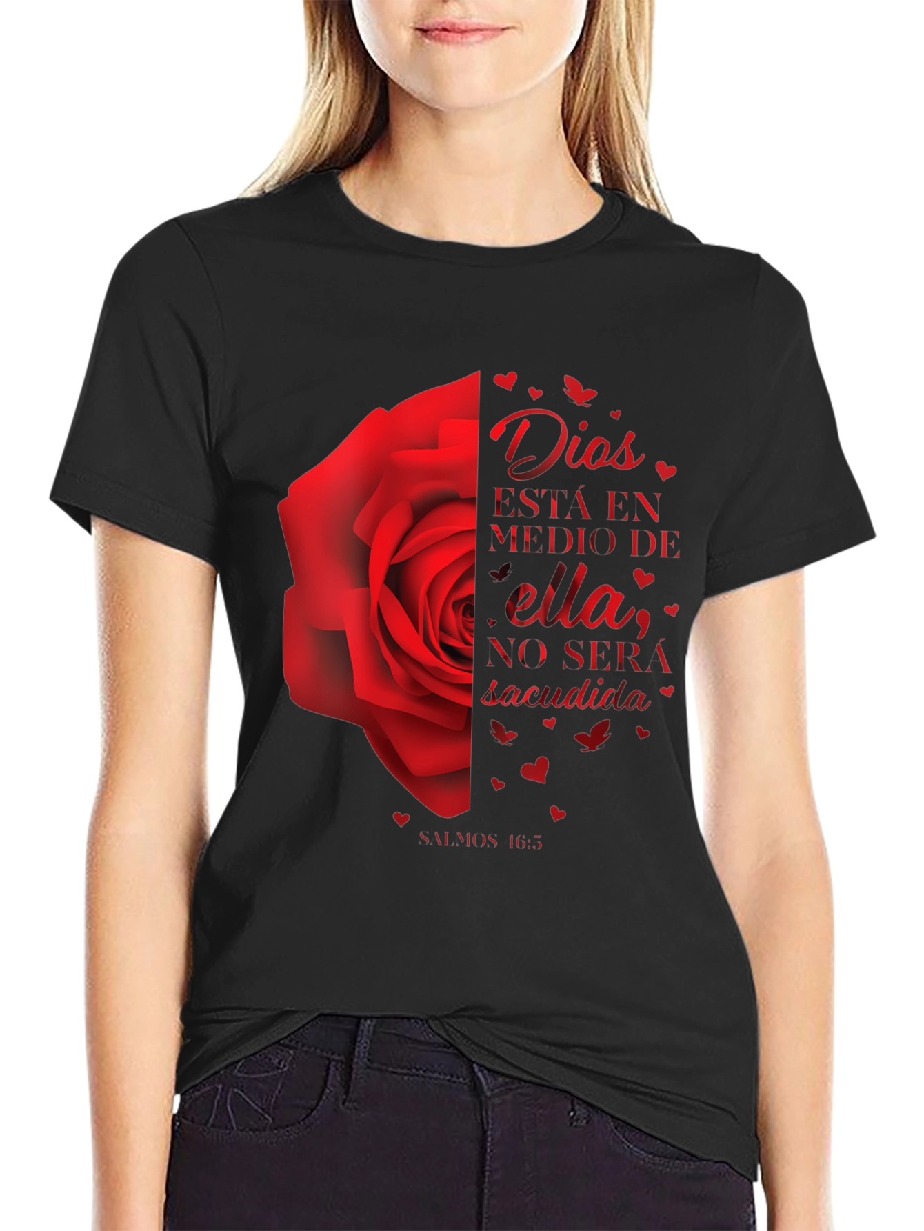 Dios Rose Graphic Tee - Christian Inspired T-Shirt