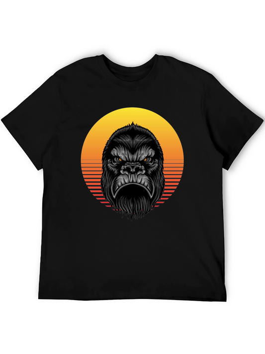 Gorilla Sunset Graphic Tee - Bold & Unique Design
