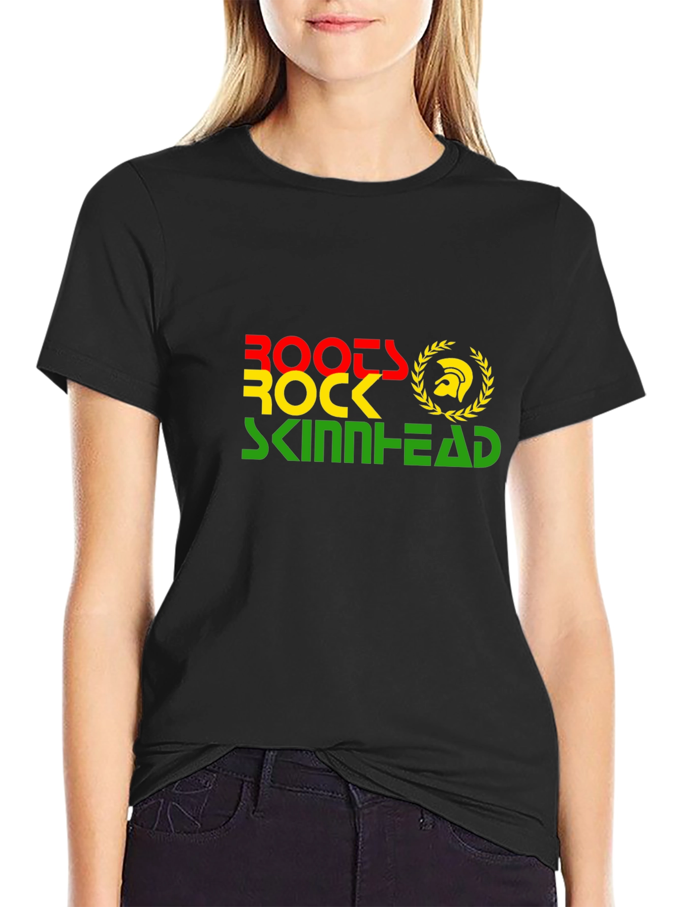 Roots Rock Skinhead T-Shirt - Black