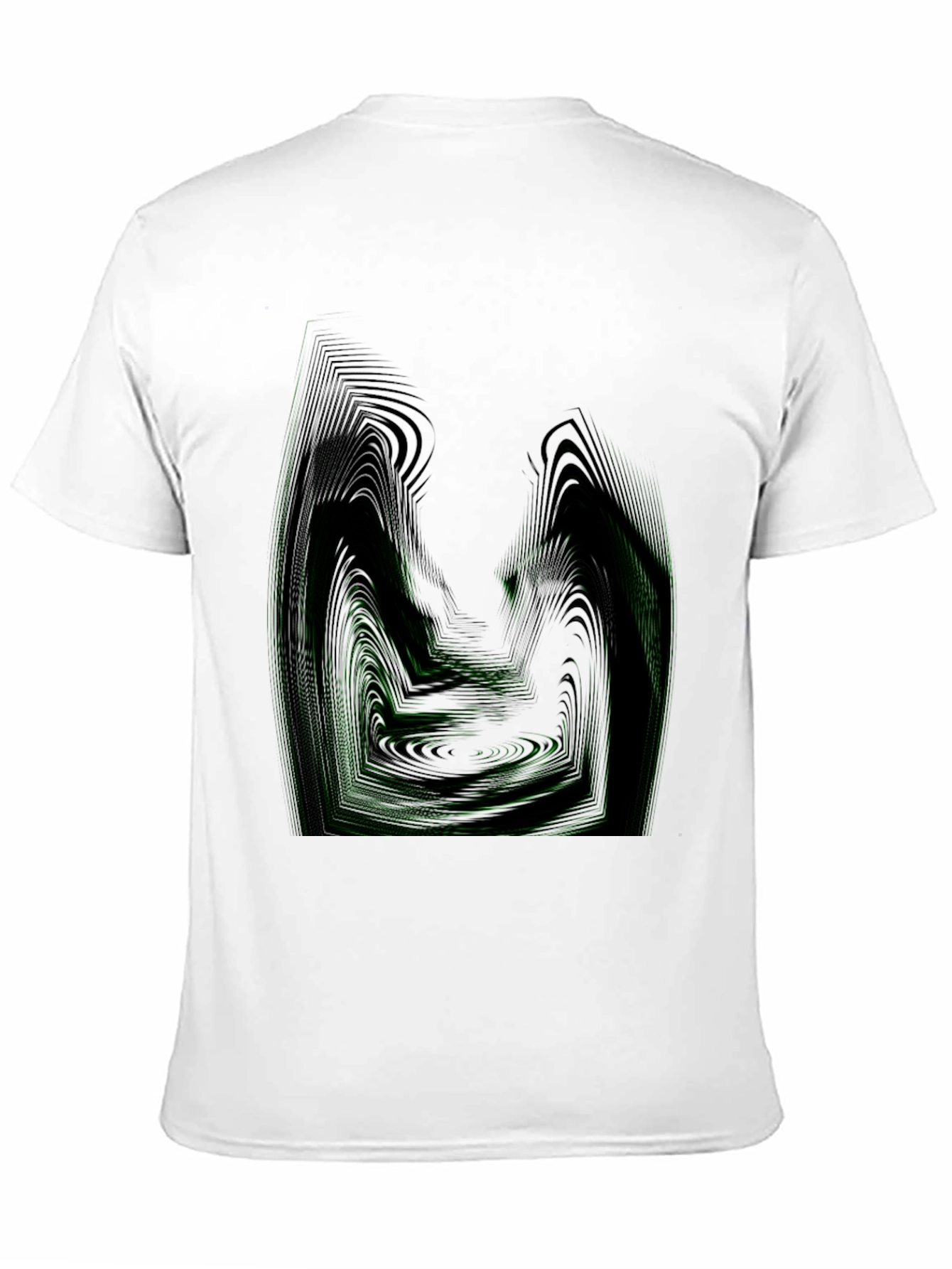 Abstract Green Line Art T-Shirt