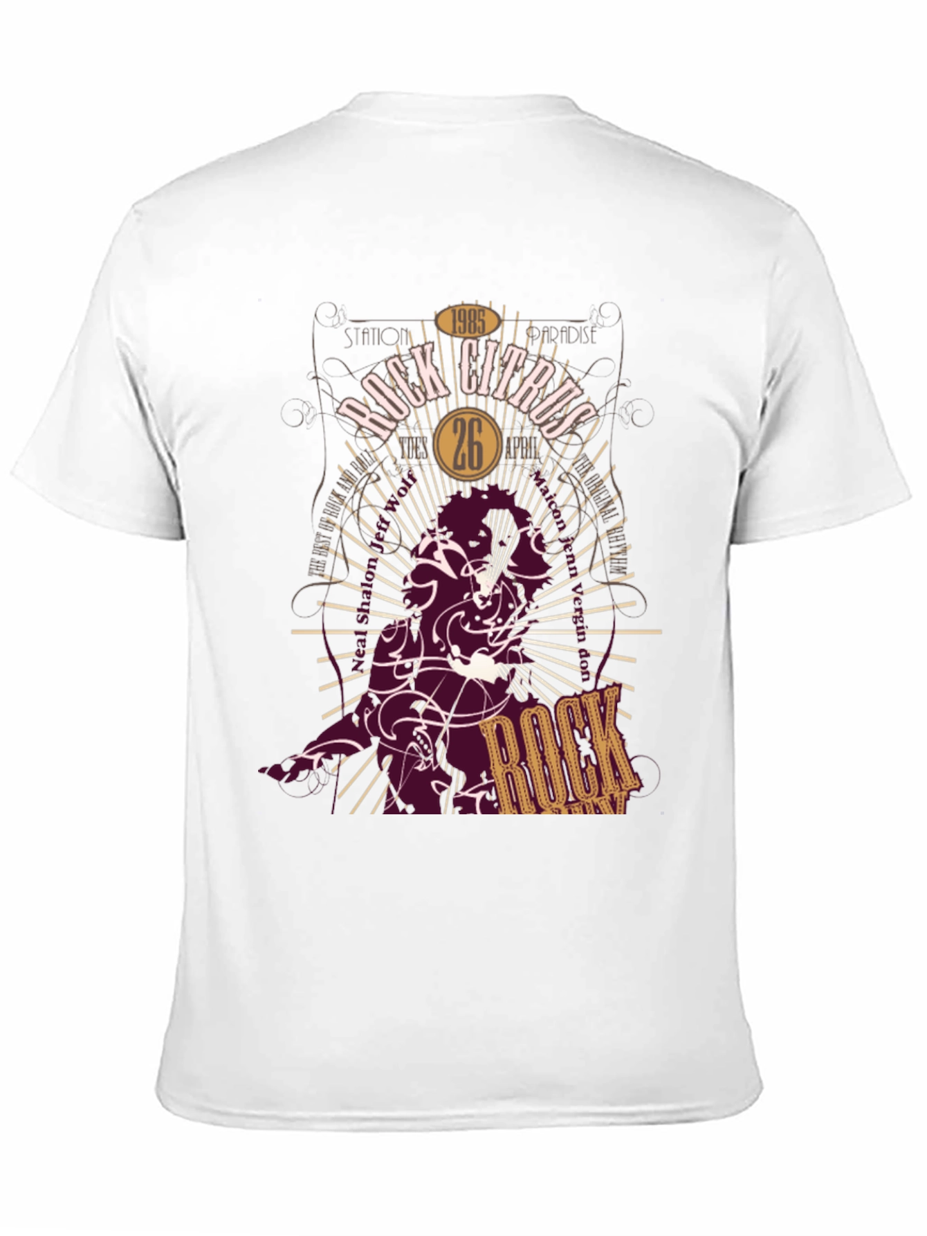 Rock Citrus Graphic Print T-Shirt - Station Paradise Tee