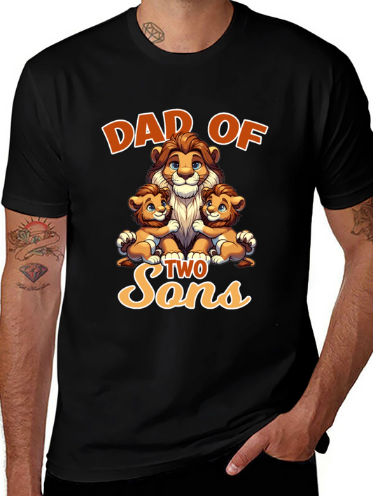 Dad of Two Sons Graphic T-Shirt