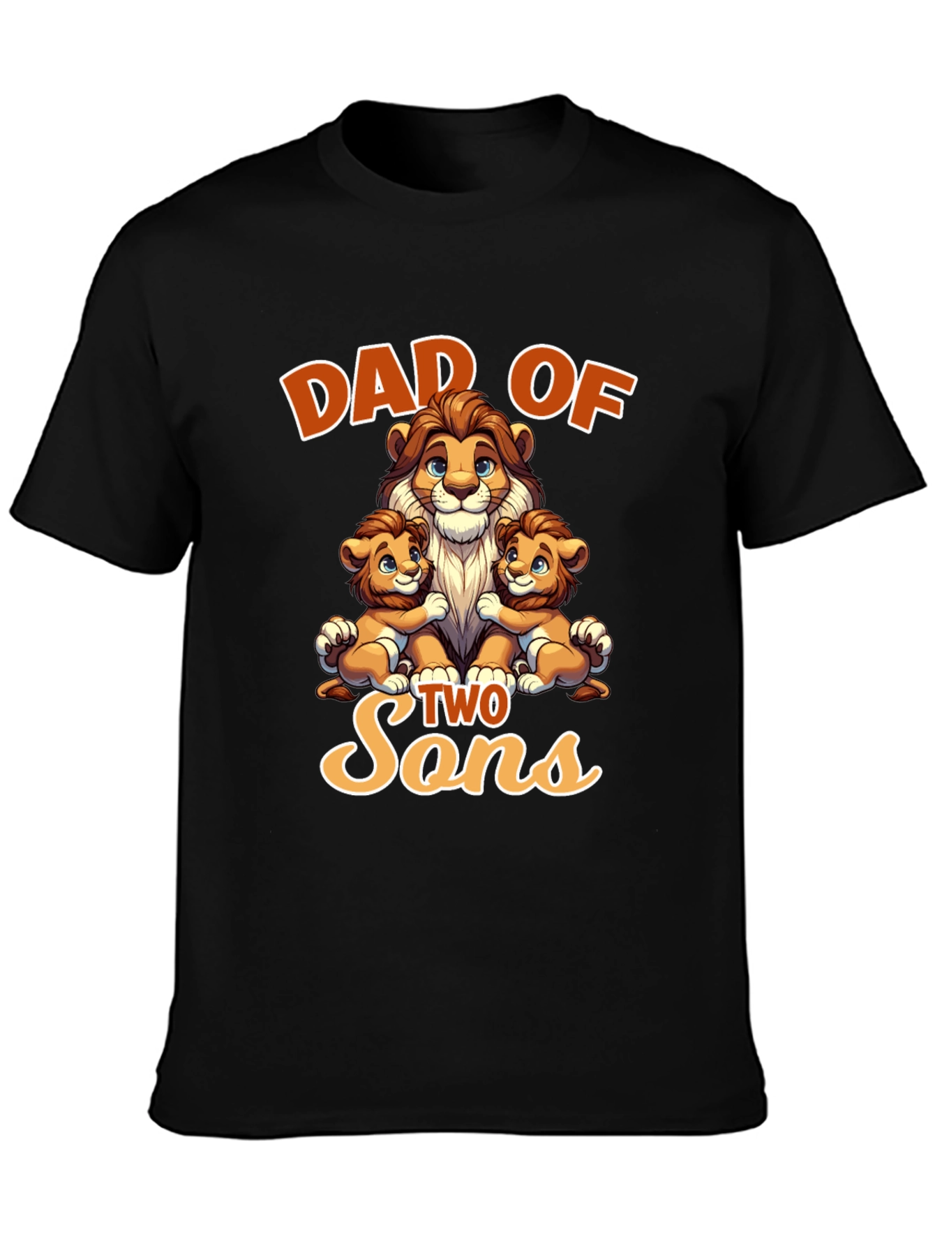 Dad of Two Sons Graphic T-Shirt