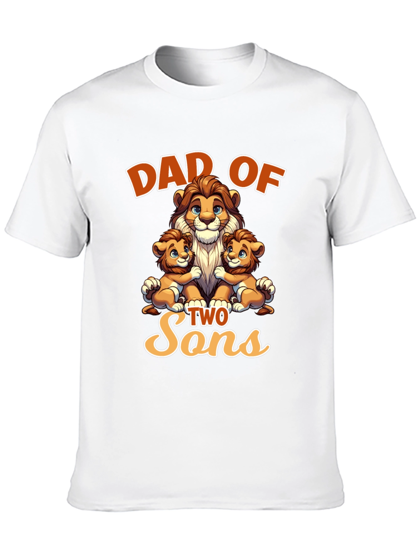 Dad of Two Sons Graphic T-Shirt