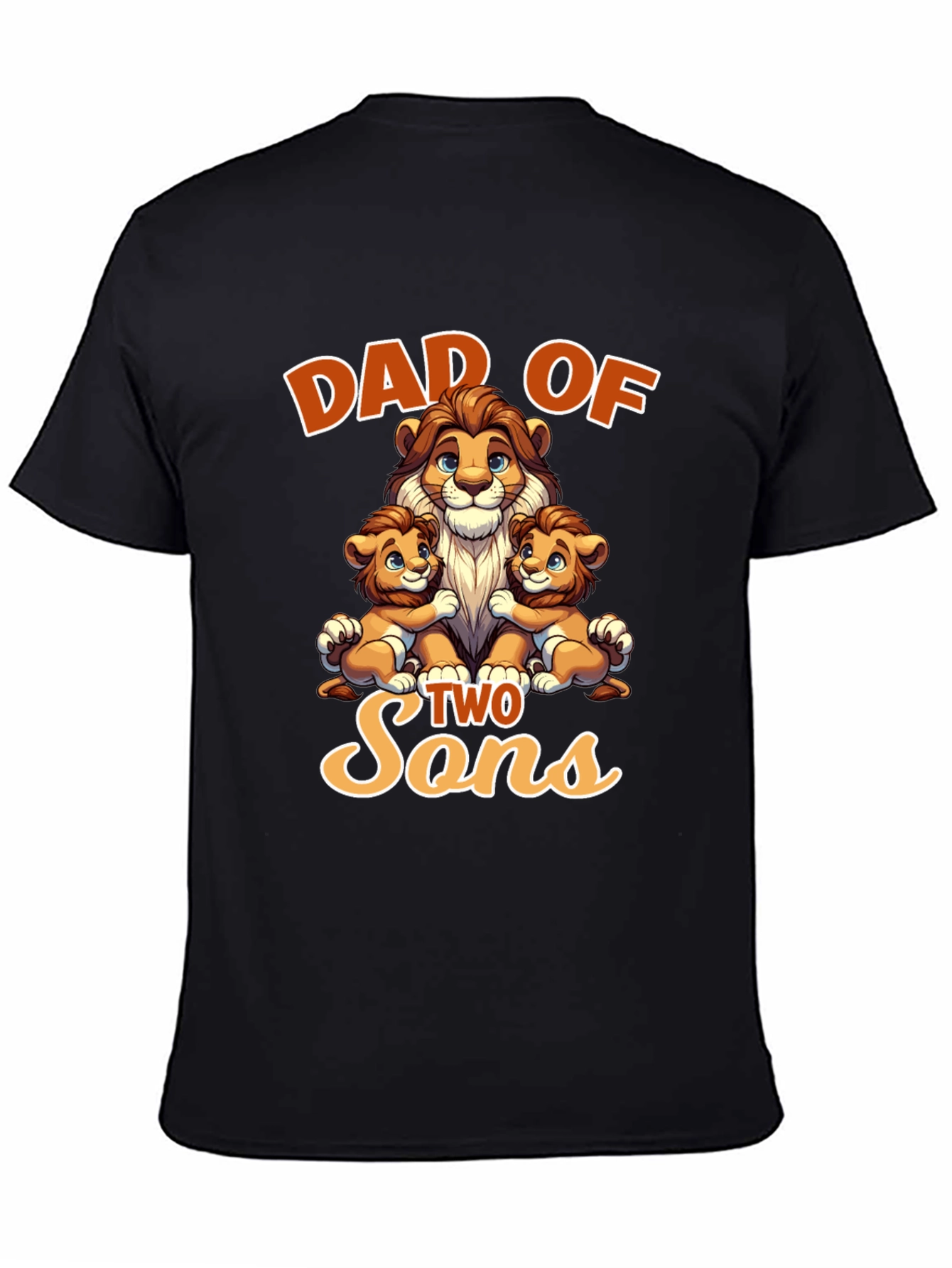 Dad of Two Sons Graphic T-Shirt