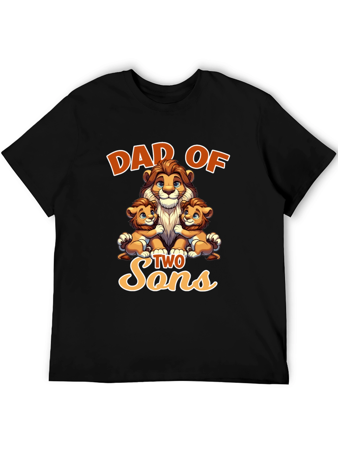 Dad of Two Sons Graphic T-Shirt