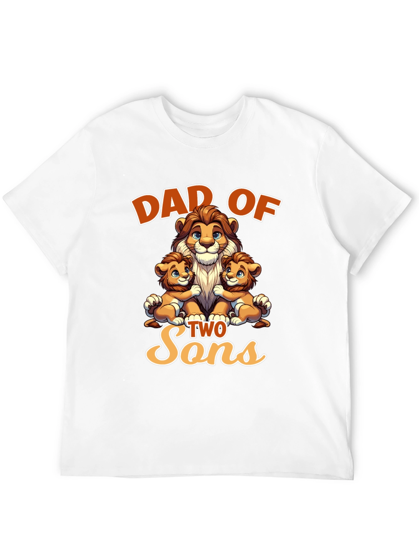 Dad of Two Sons Graphic T-Shirt