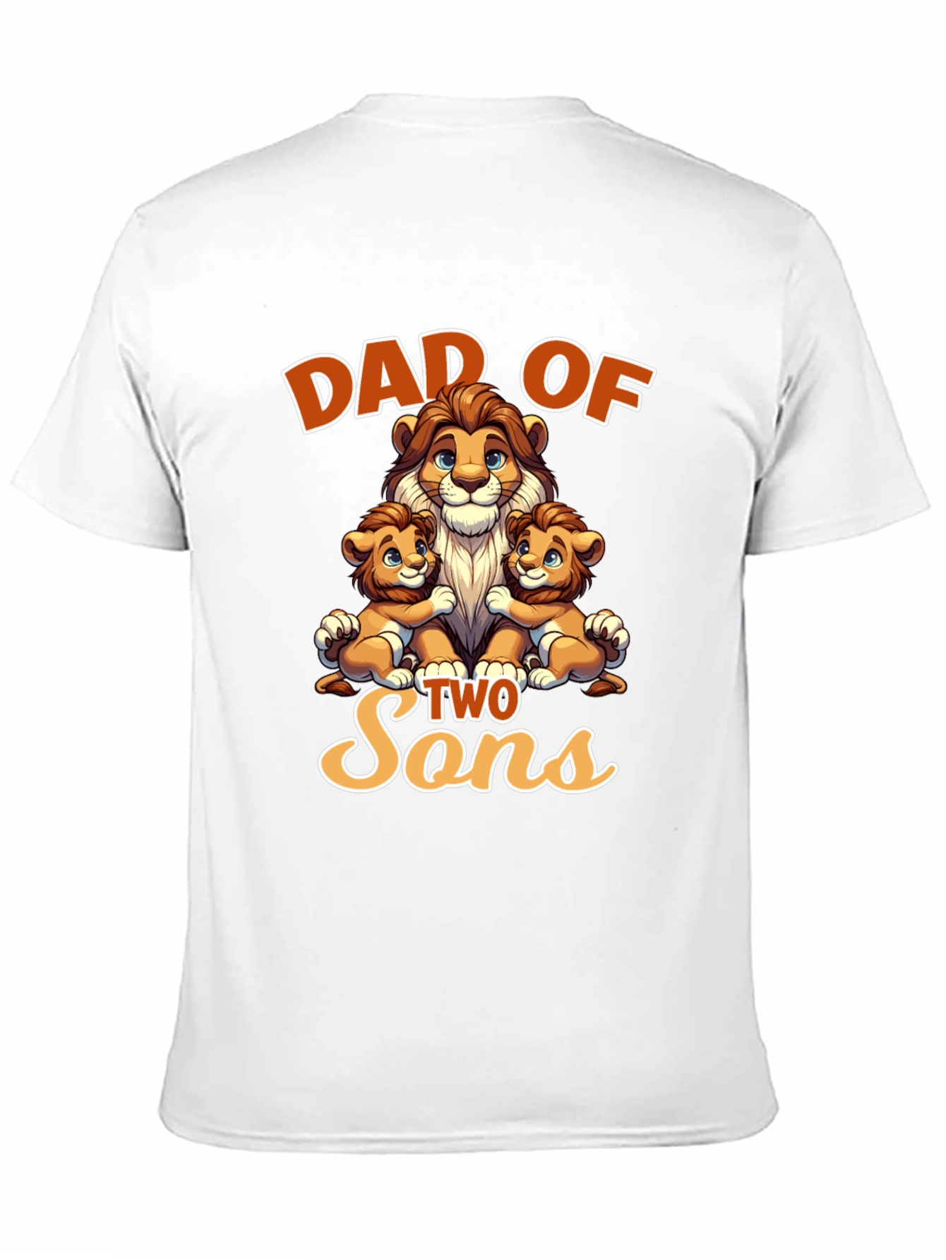 Dad of Two Sons Graphic T-Shirt