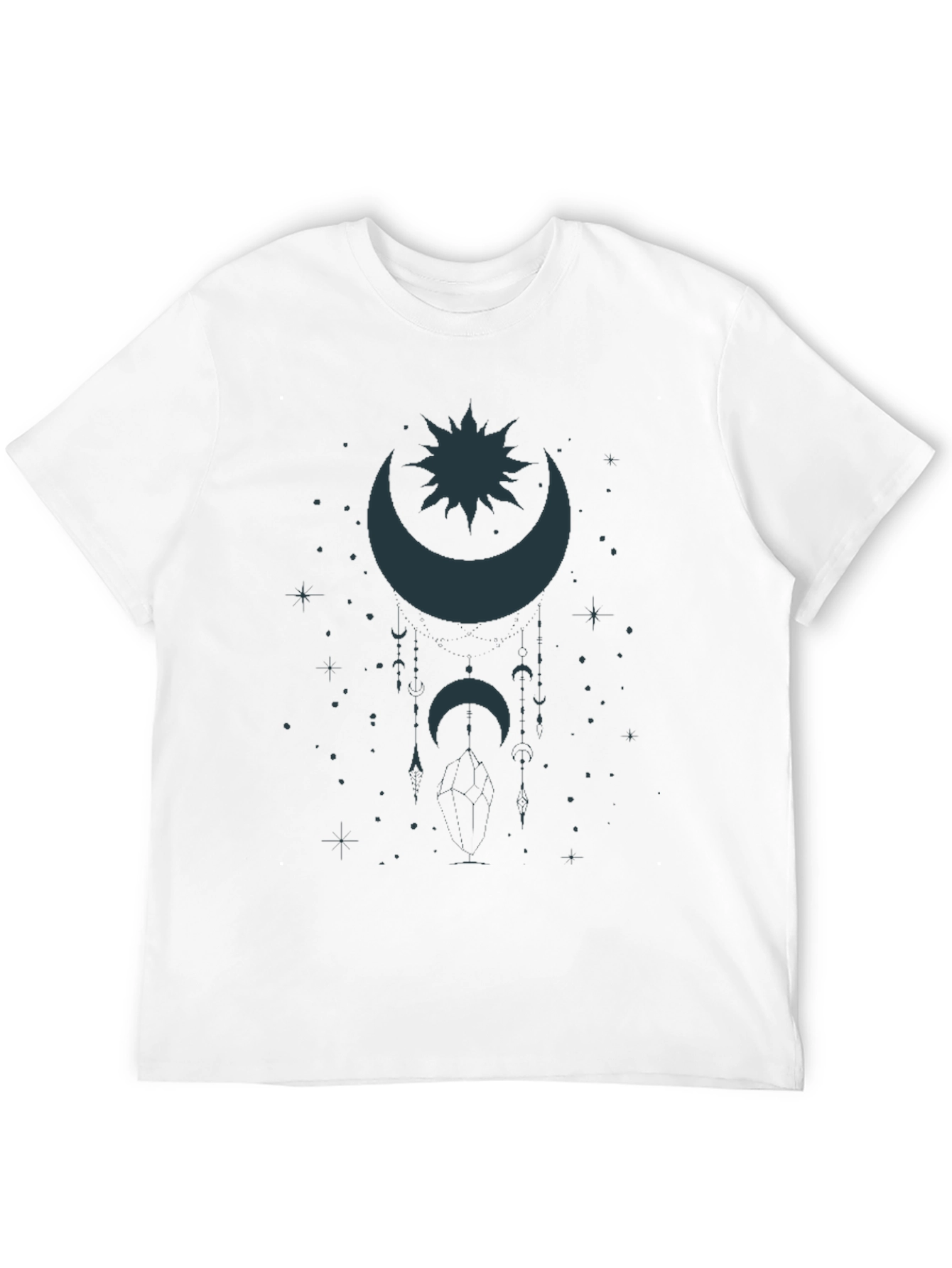 Celestial Moon & Star Graphic T-Shirt