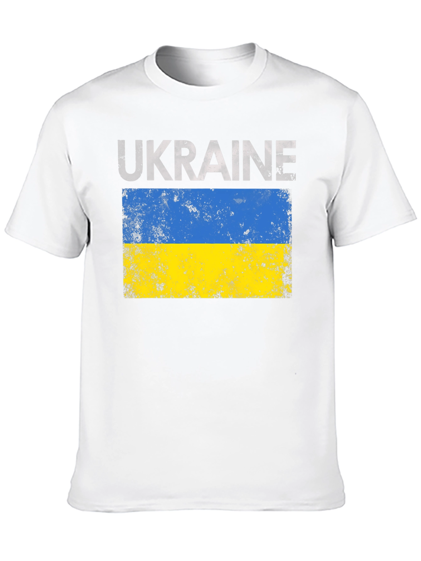 Ukraine Flag Graphic Tee - Black Unisex T-Shirt