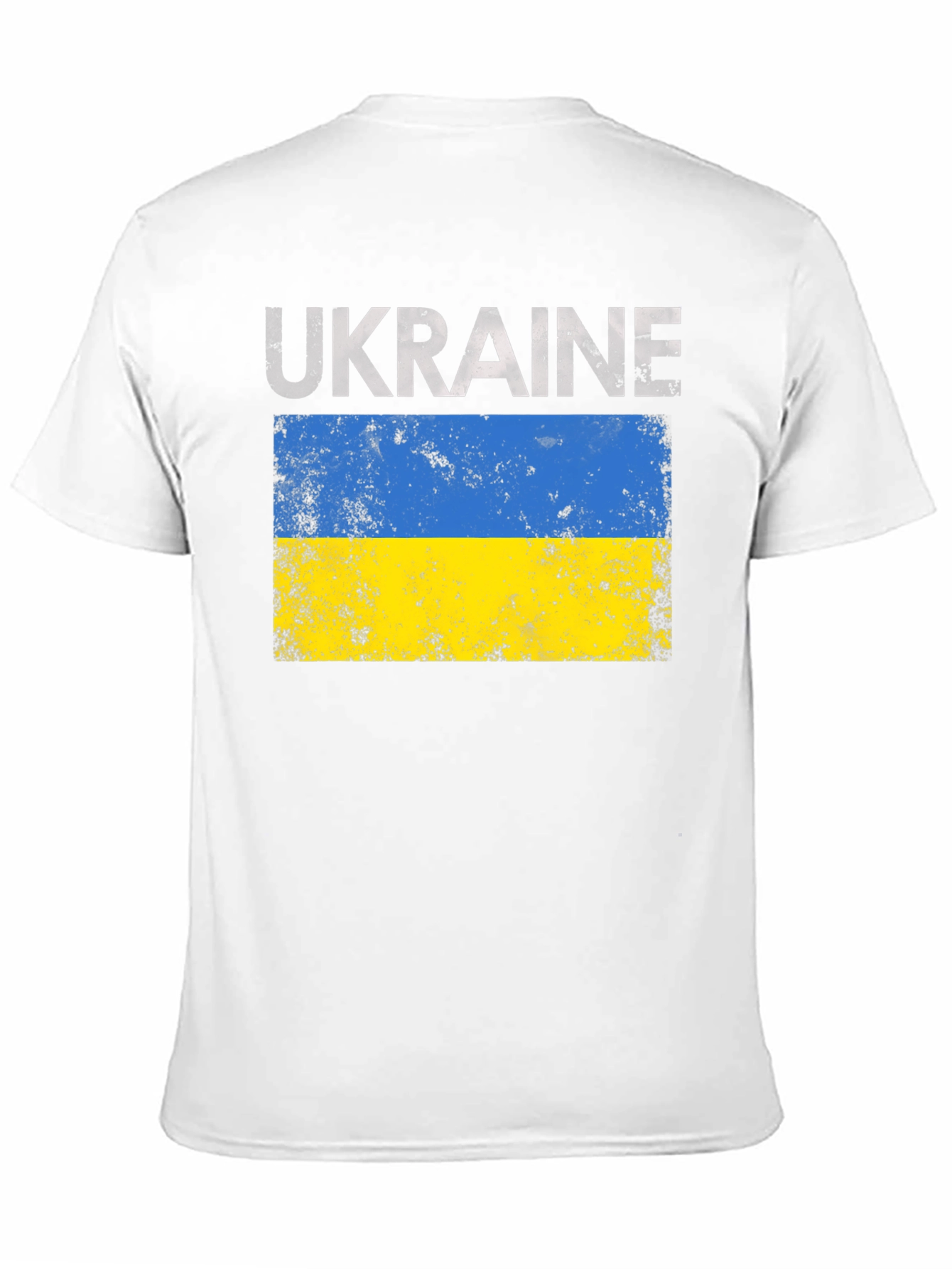 Ukraine Flag Graphic Tee - Black Unisex T-Shirt