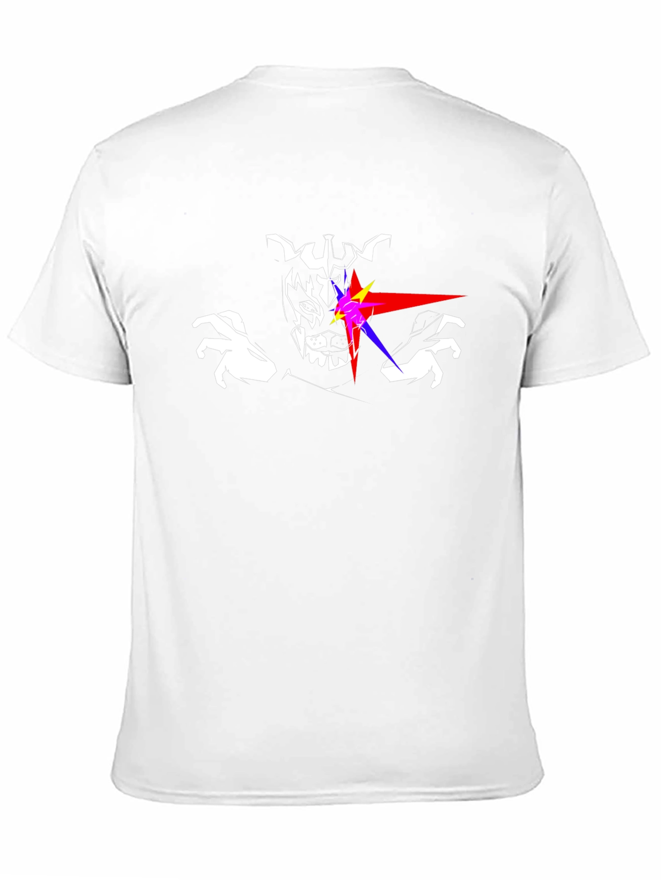 Laser Eyes Wolf Graphic T-Shirt