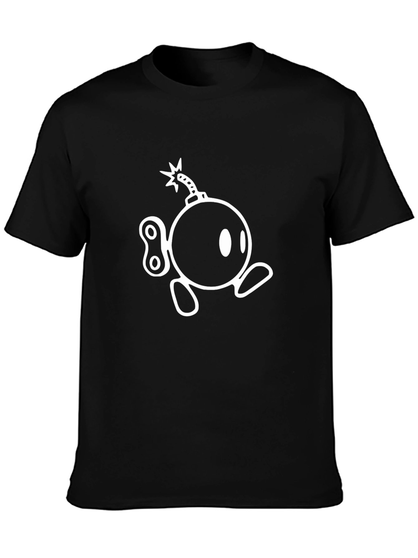 Wind-Up Bomb Graphic Tee - Black Cotton
