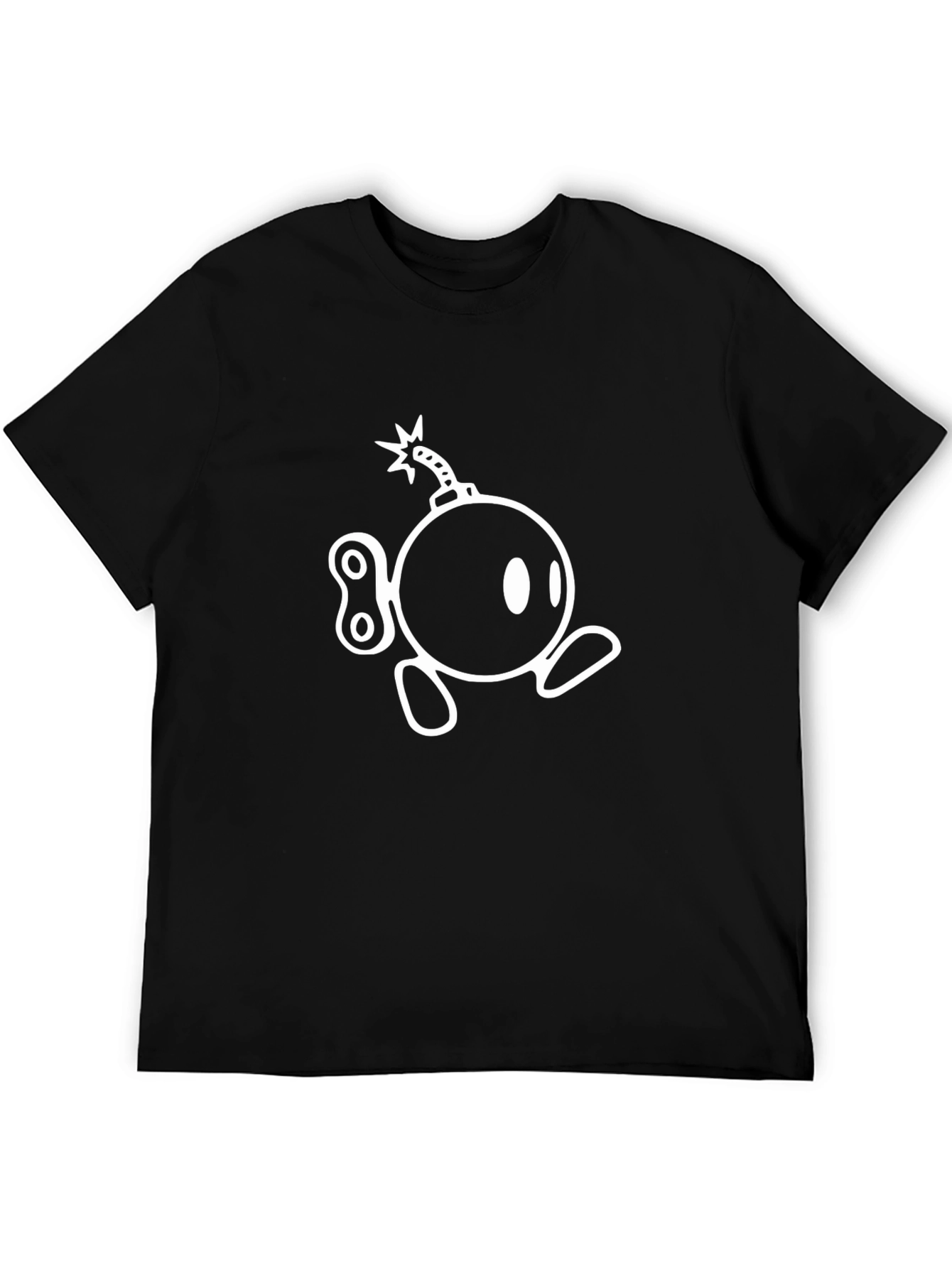 Wind-Up Bomb Graphic Tee - Black Cotton