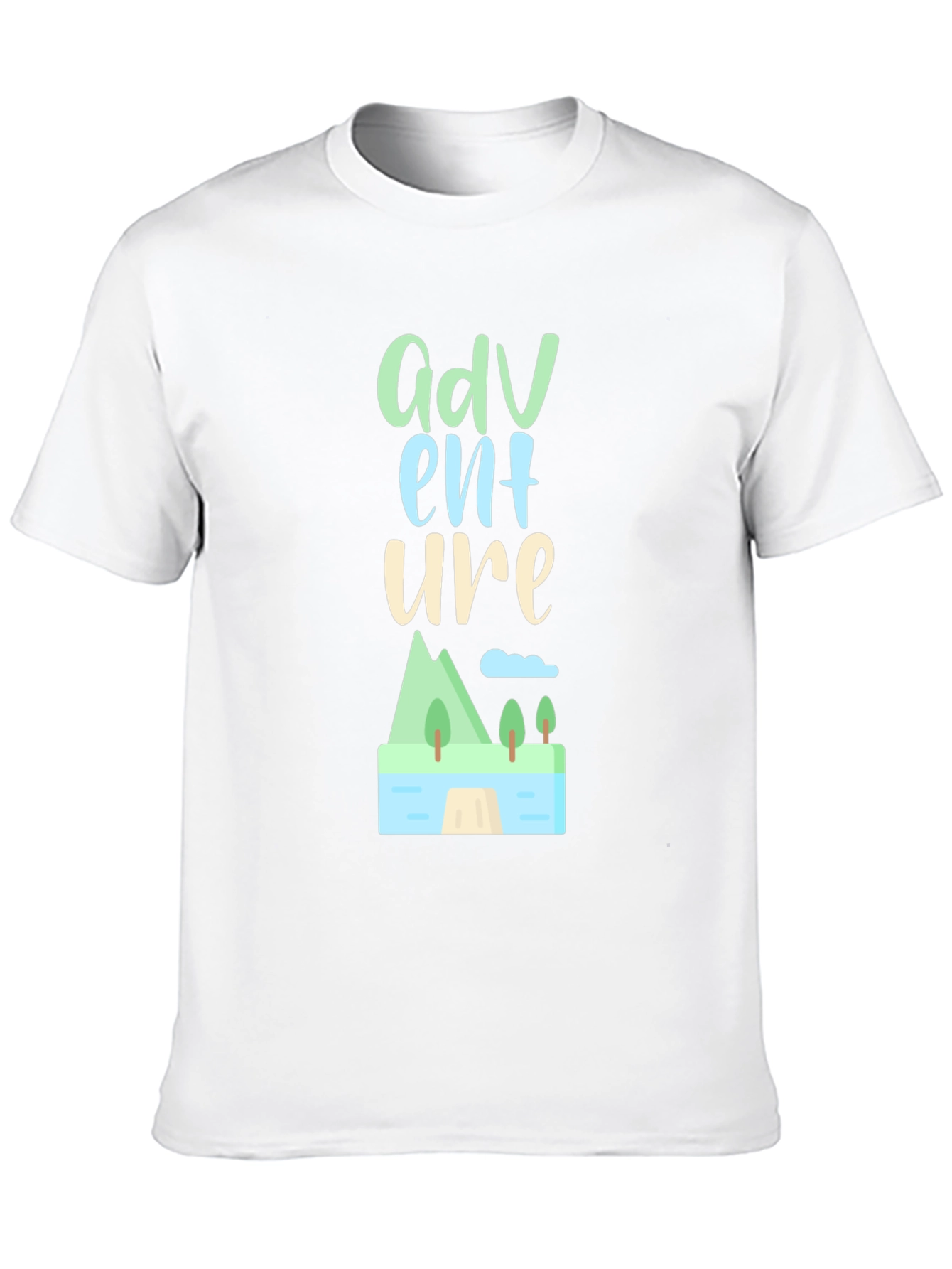 Adventure Graphic Tee - Stylish Black Cotton T-Shirt
