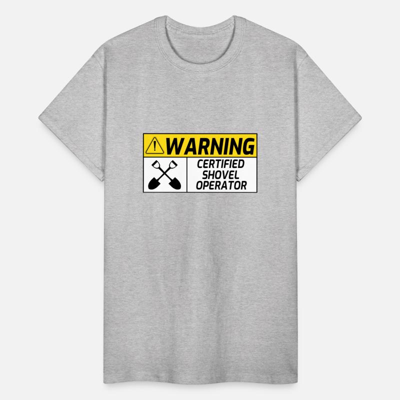 Certified Shovel Operator Warning Sign