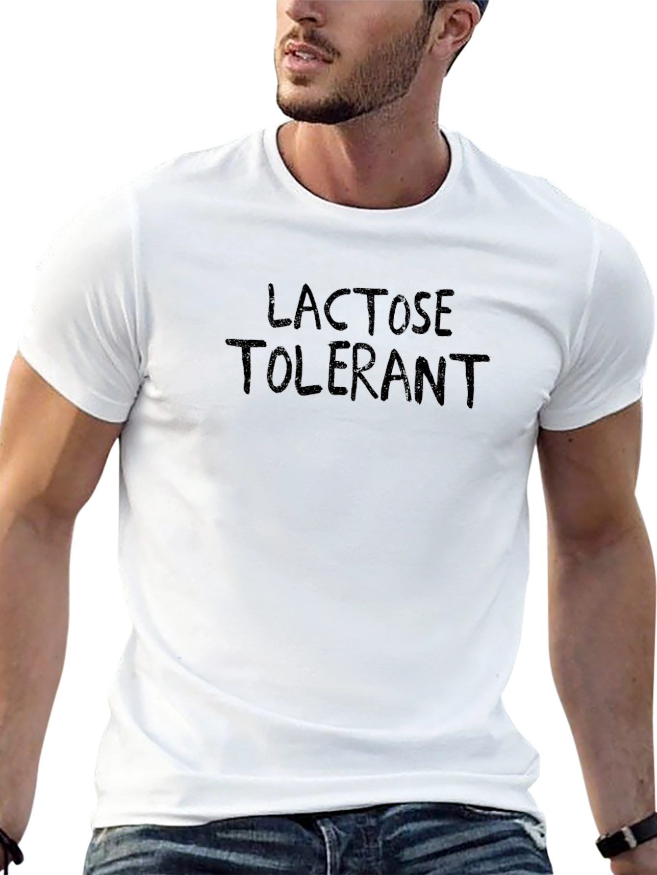 Lactose Tolerant Black Graphic Tee