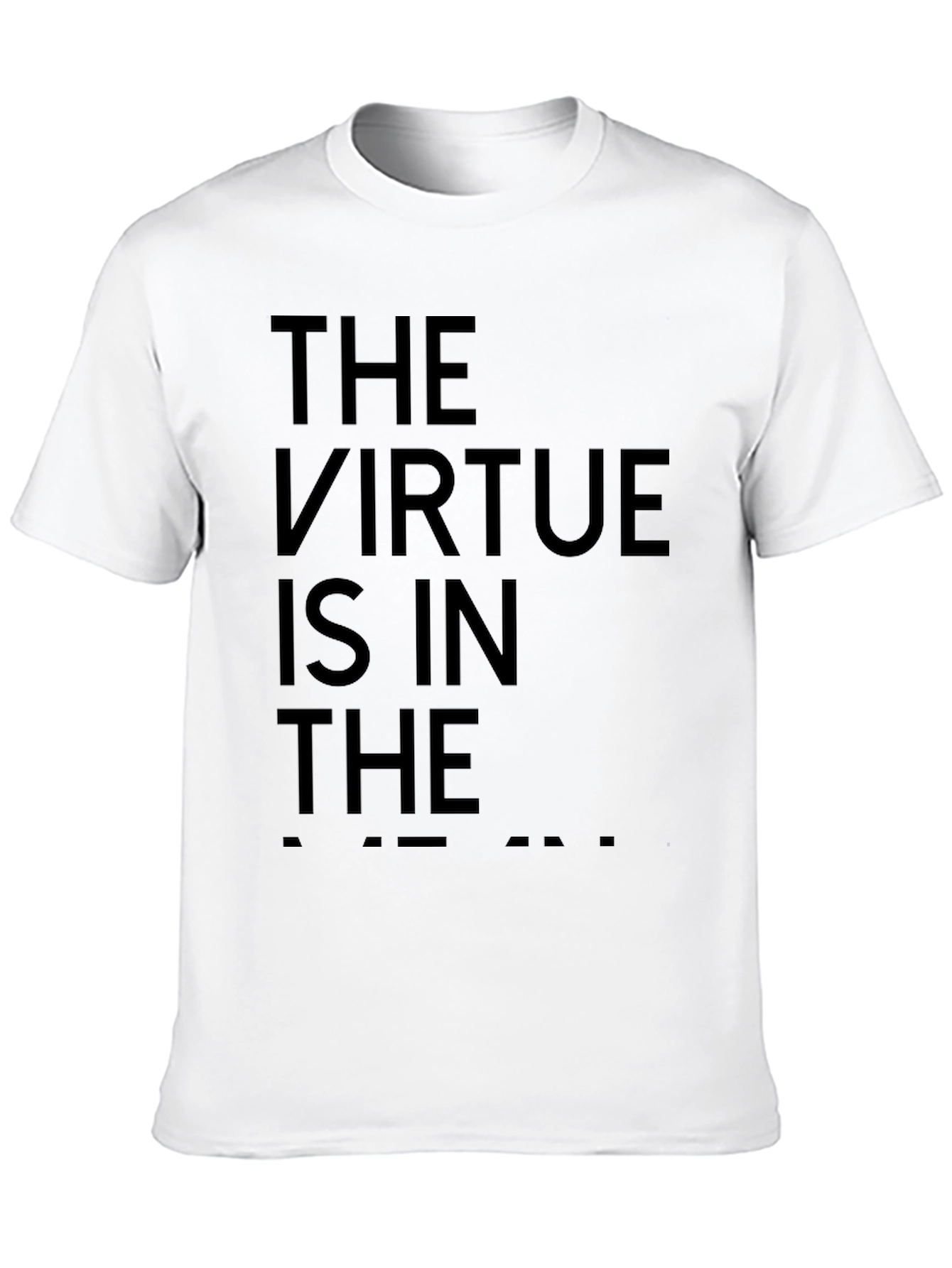 Virtue in the Attempt Black Graphic Tee
