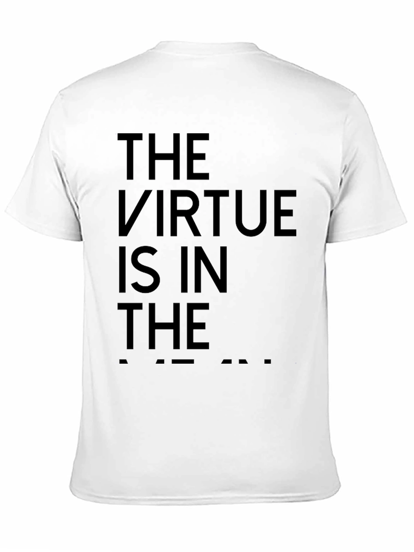 Virtue in the Attempt Black Graphic Tee