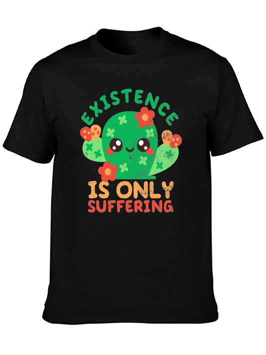 Cactus Graphic Tee - Existence is Suffering T-Shirt