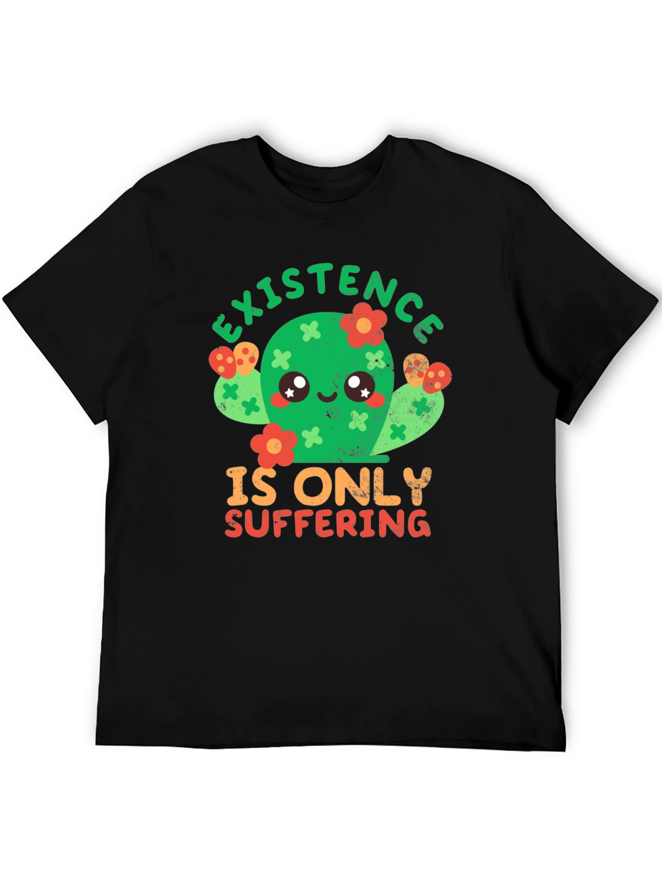 Cactus Graphic Tee - Existence is Suffering T-Shirt