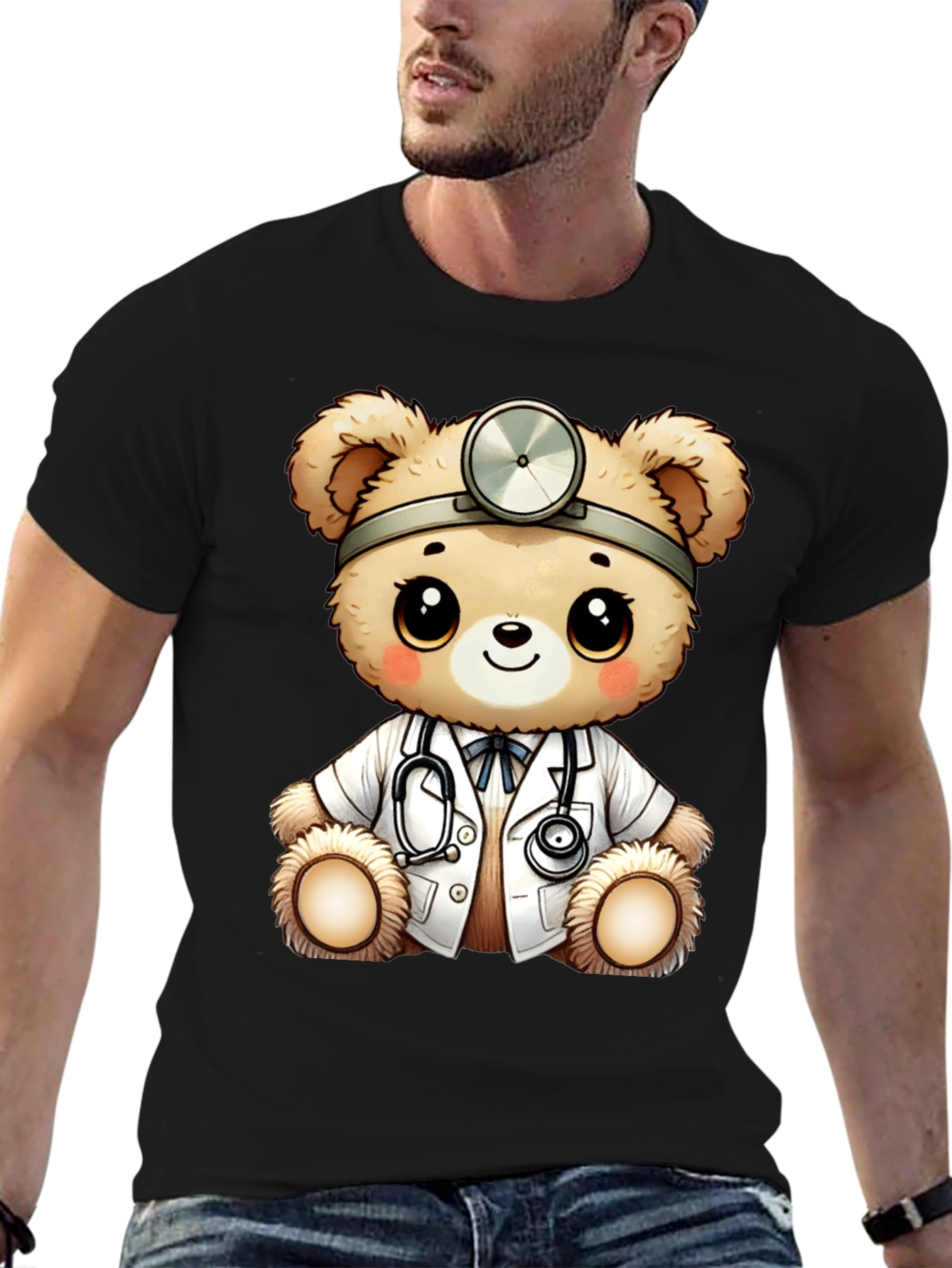 Doctor Teddy Bear Graphic T-Shirt