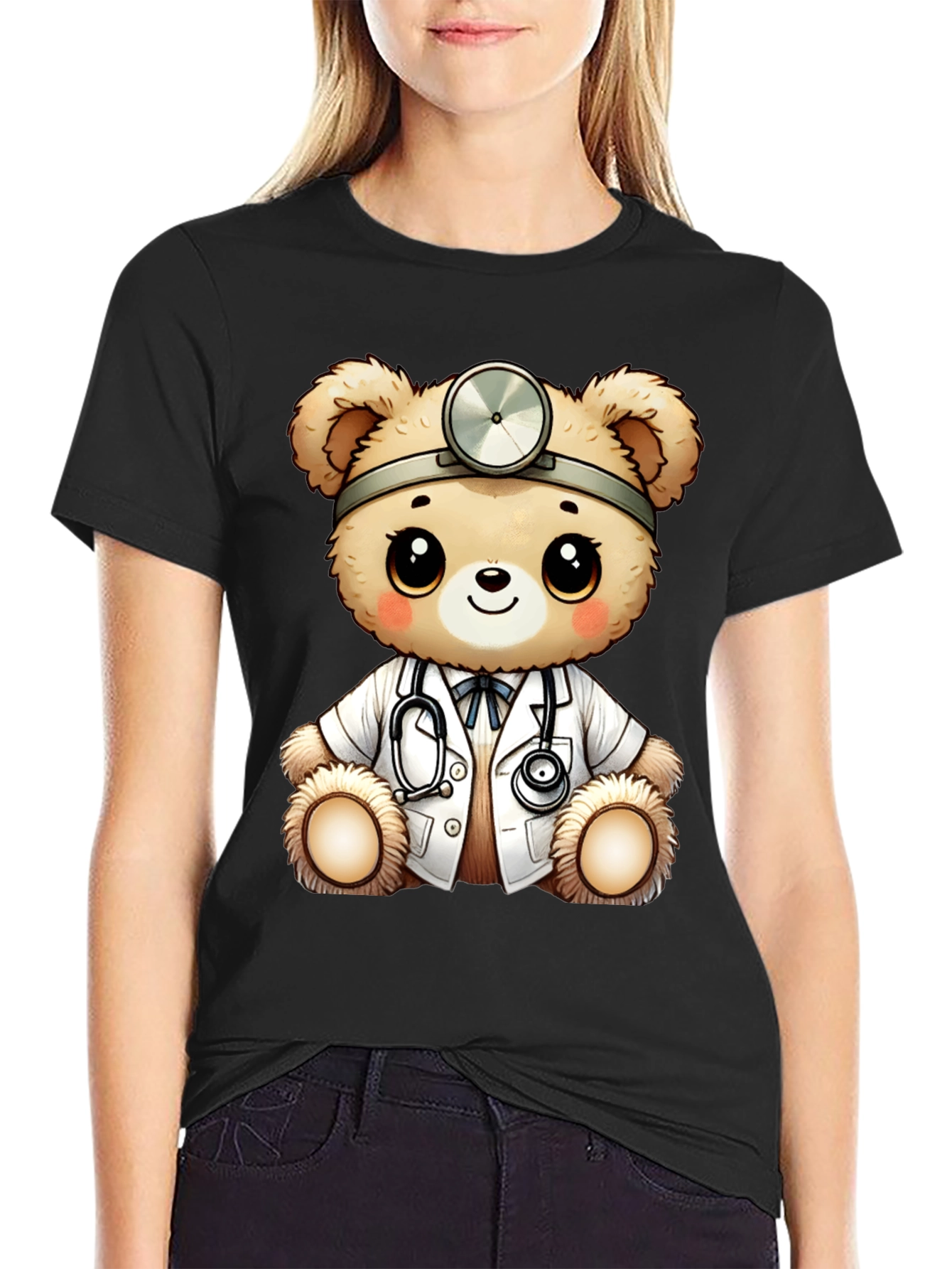 Doctor Teddy Bear Graphic T-Shirt