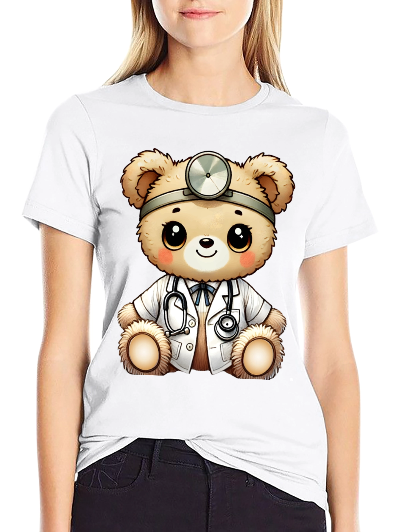 Doctor Teddy Bear Graphic T-Shirt