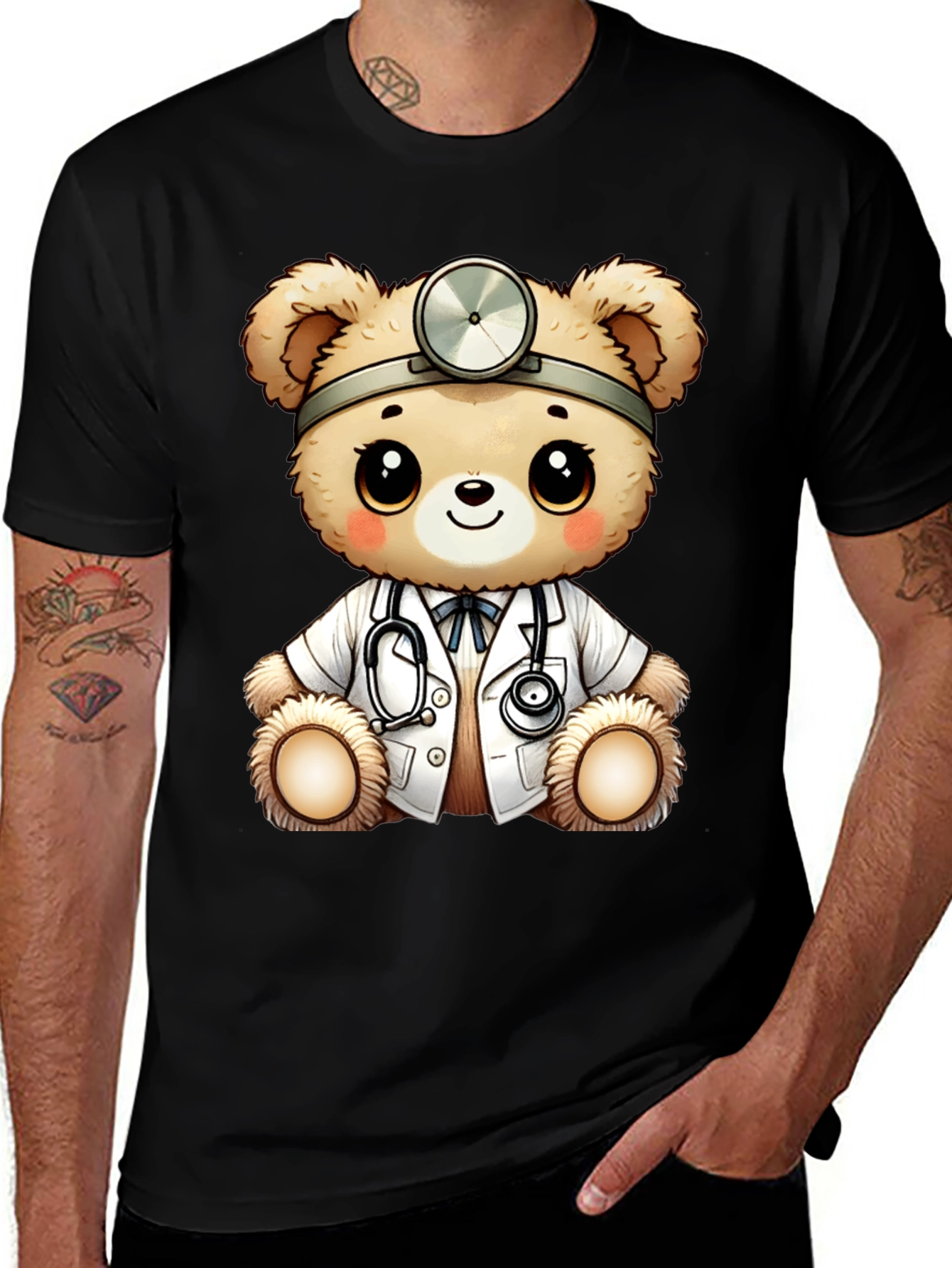 Doctor Teddy Bear Graphic T-Shirt