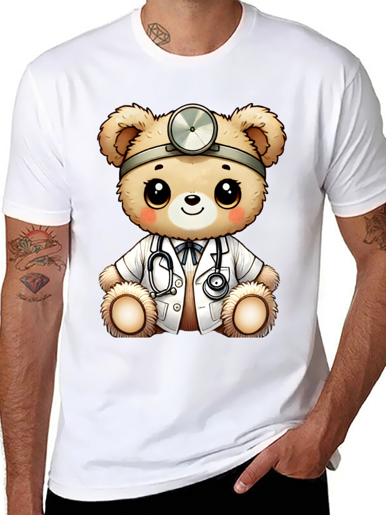 Doctor Teddy Bear Graphic T-Shirt