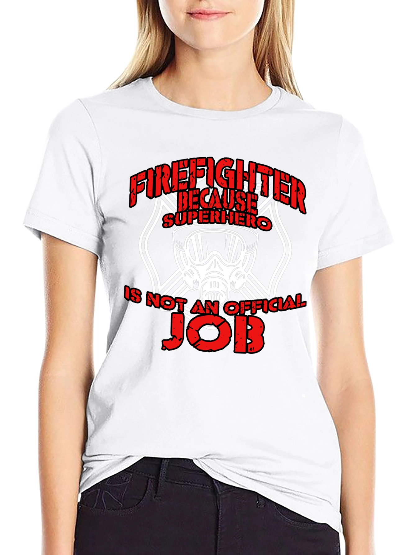 Firefighter Superhero Graphic T-Shirt
