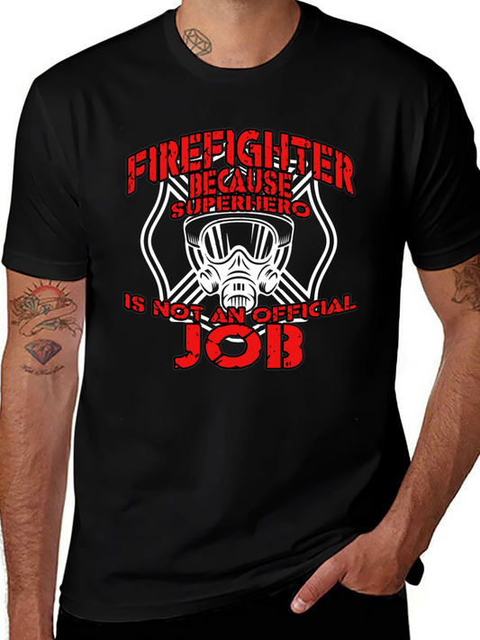 Firefighter Superhero Graphic T-Shirt