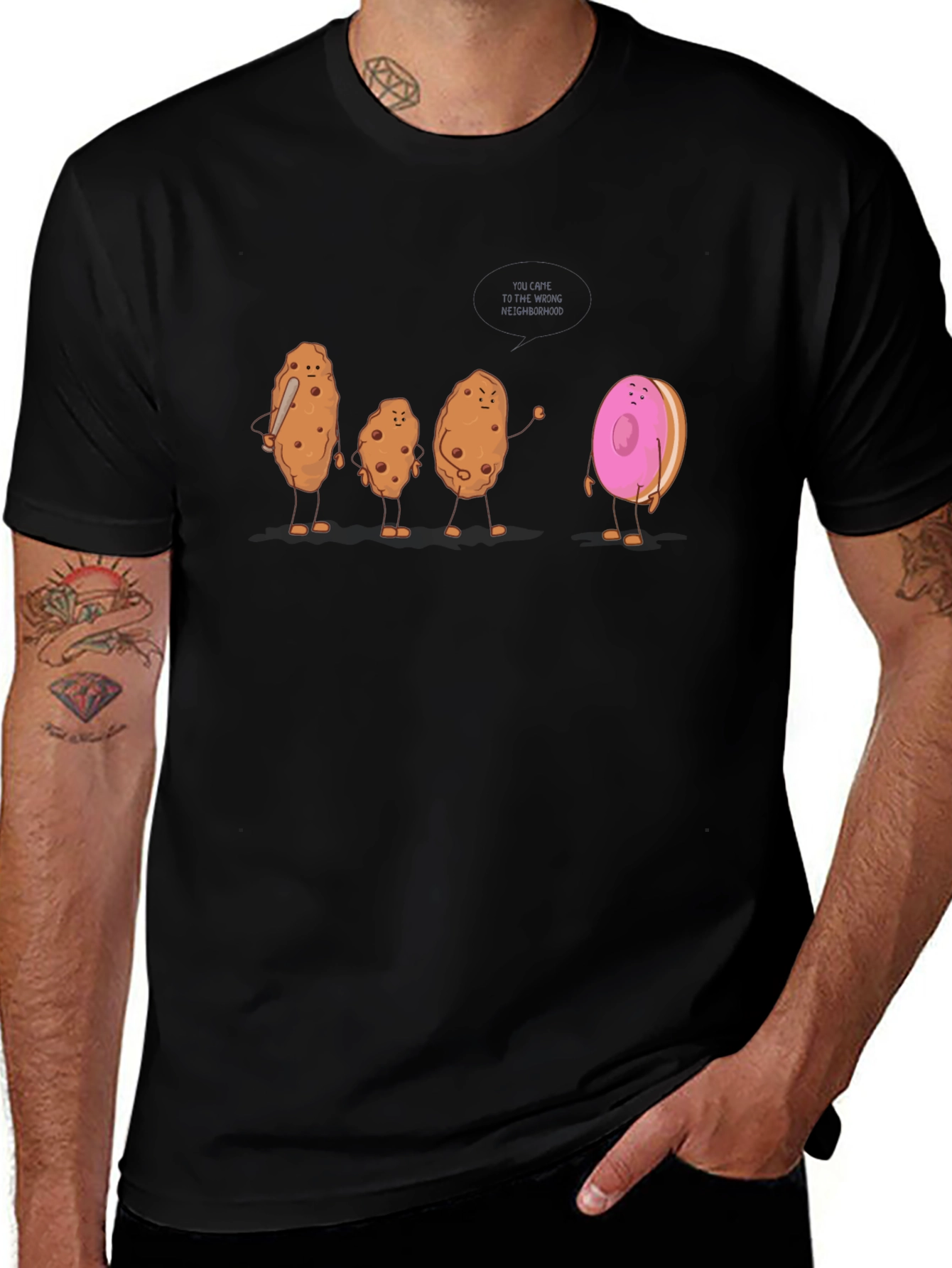 Funny Donut and Cookie T-Shirt