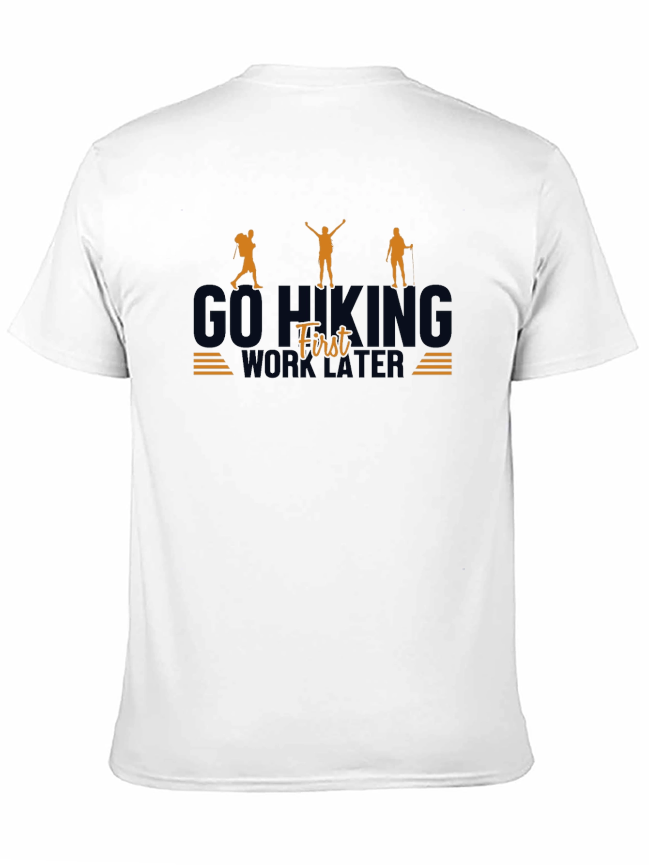 Go Hiking First Black Graphic Tee