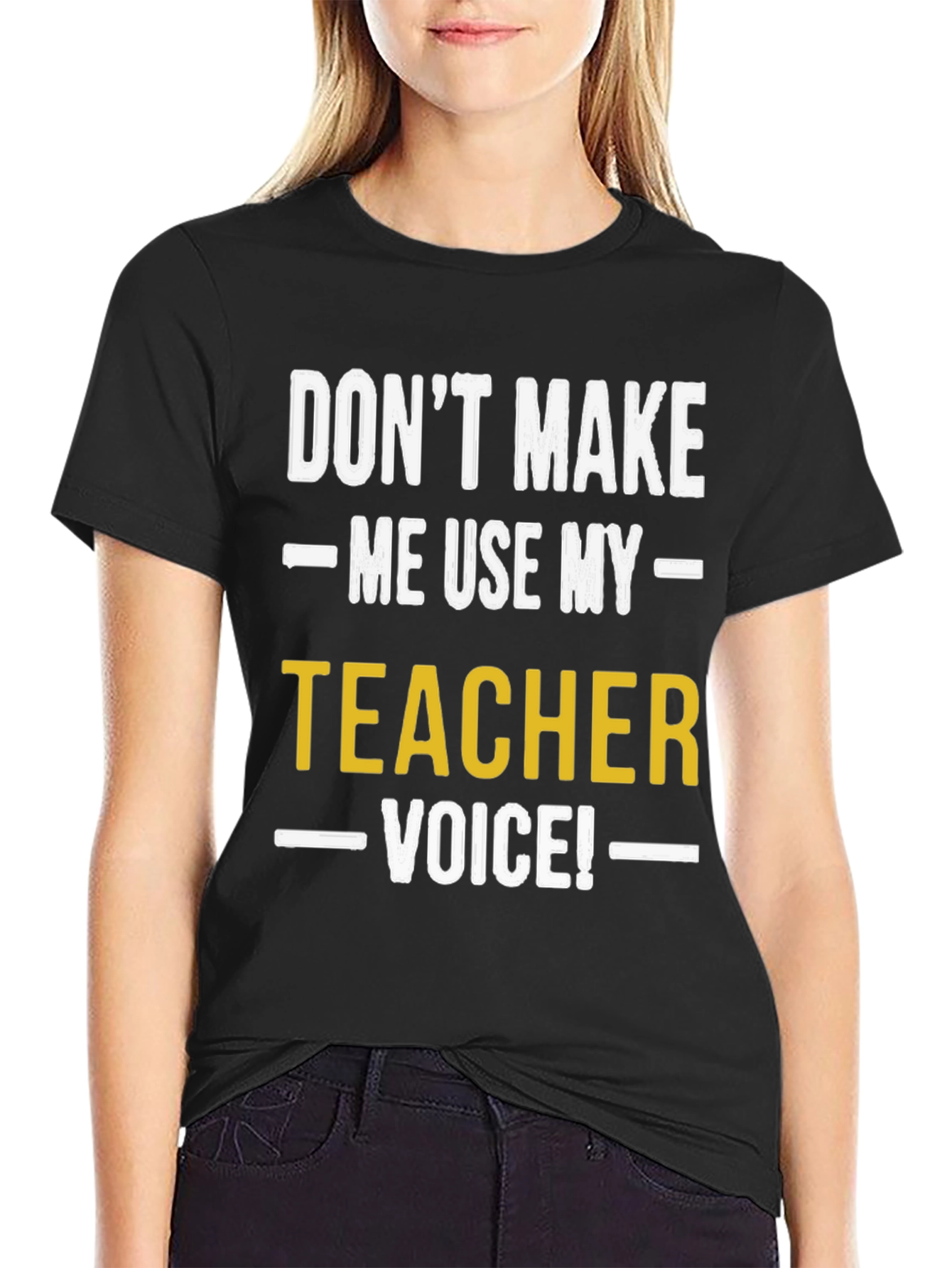 Funny Teacher Voice Graphic T-Shirt