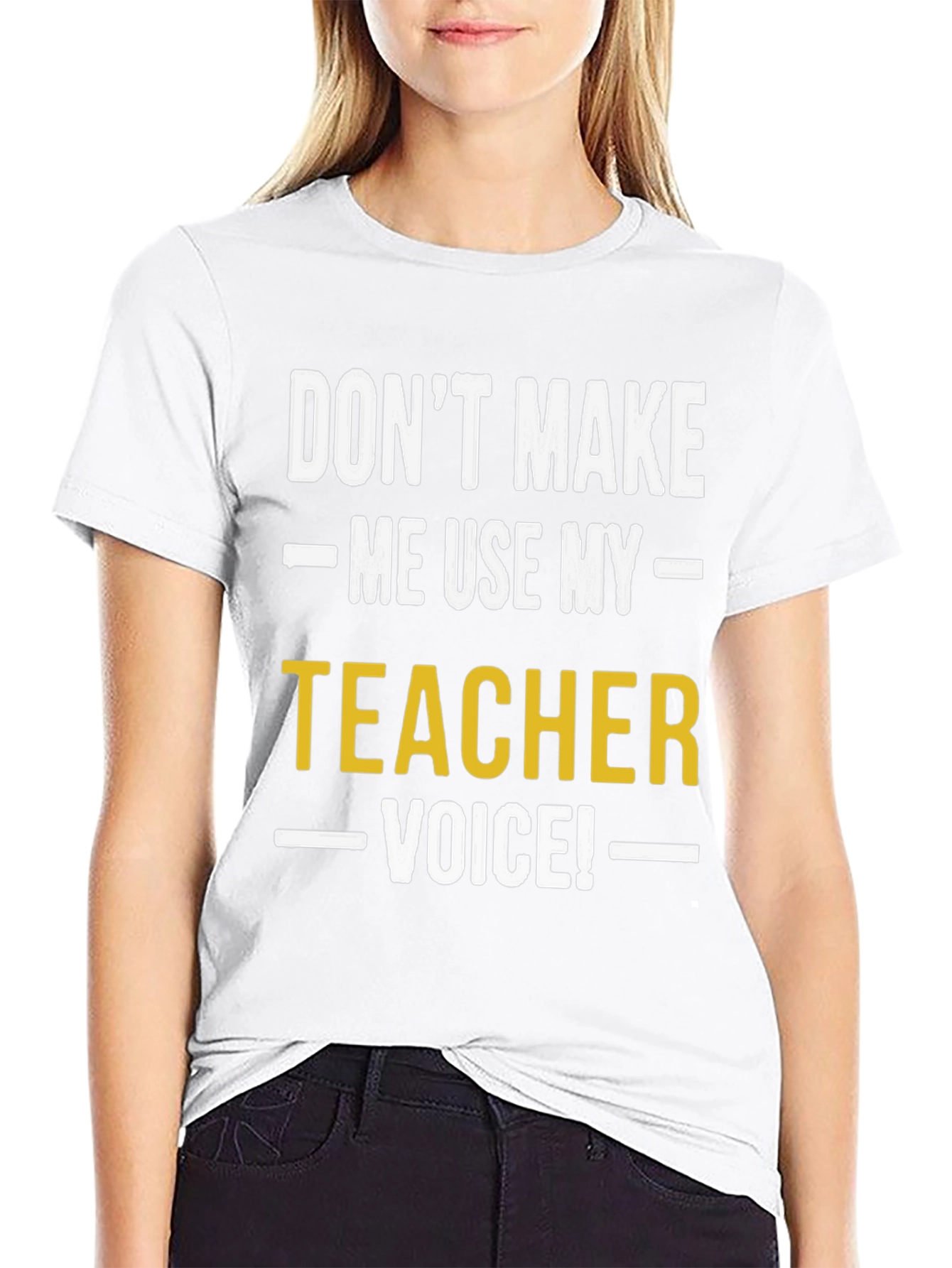 Funny Teacher Voice Graphic T-Shirt